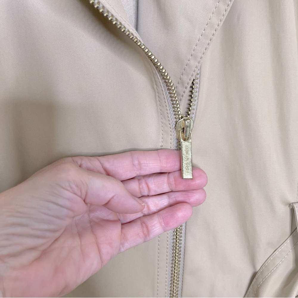 MICHAEL Michael Kors Belted Front-Zip Trench Coat preppy office travel workwear - Picture 6 of 16